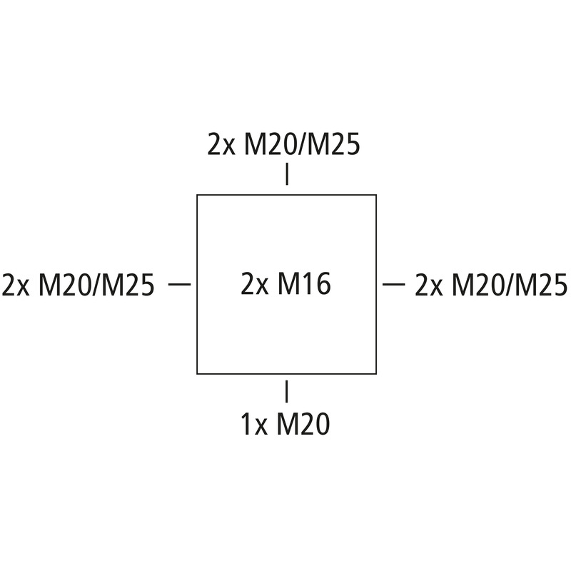 Cajas de derivación - Abox-i SL-2,5/4²-KT